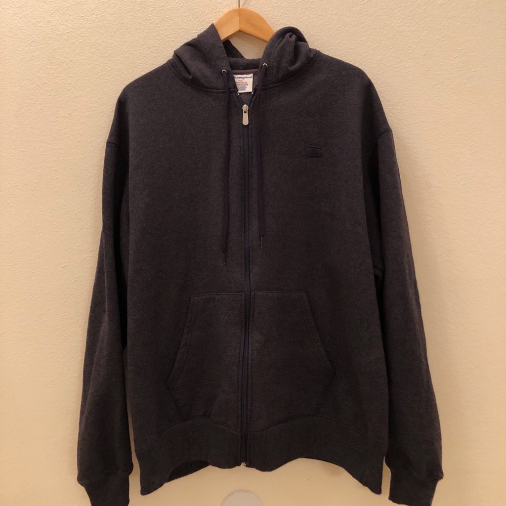 Vintage Champion Zip Up Hoodie Jacket Size 2XL